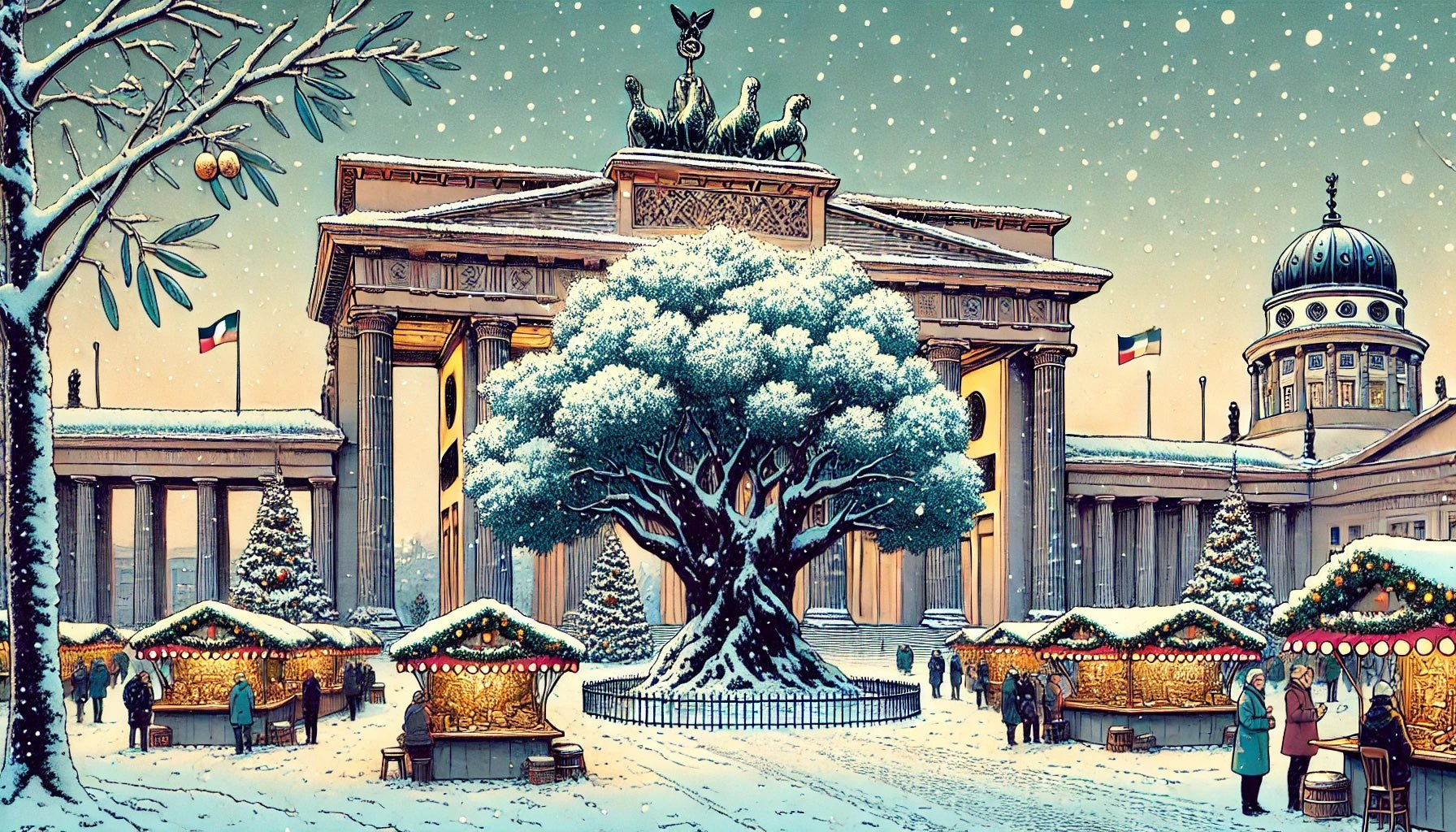 OEL auf dem Wintermarkt am Schlossplatz - O.E.L. - leckerstes Olivenöl und Oliven!