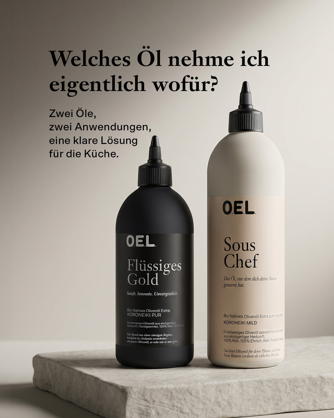 Squeeze Bottle Duo – Flüssiges Gold 500 ml + Sous Chef 750 ml