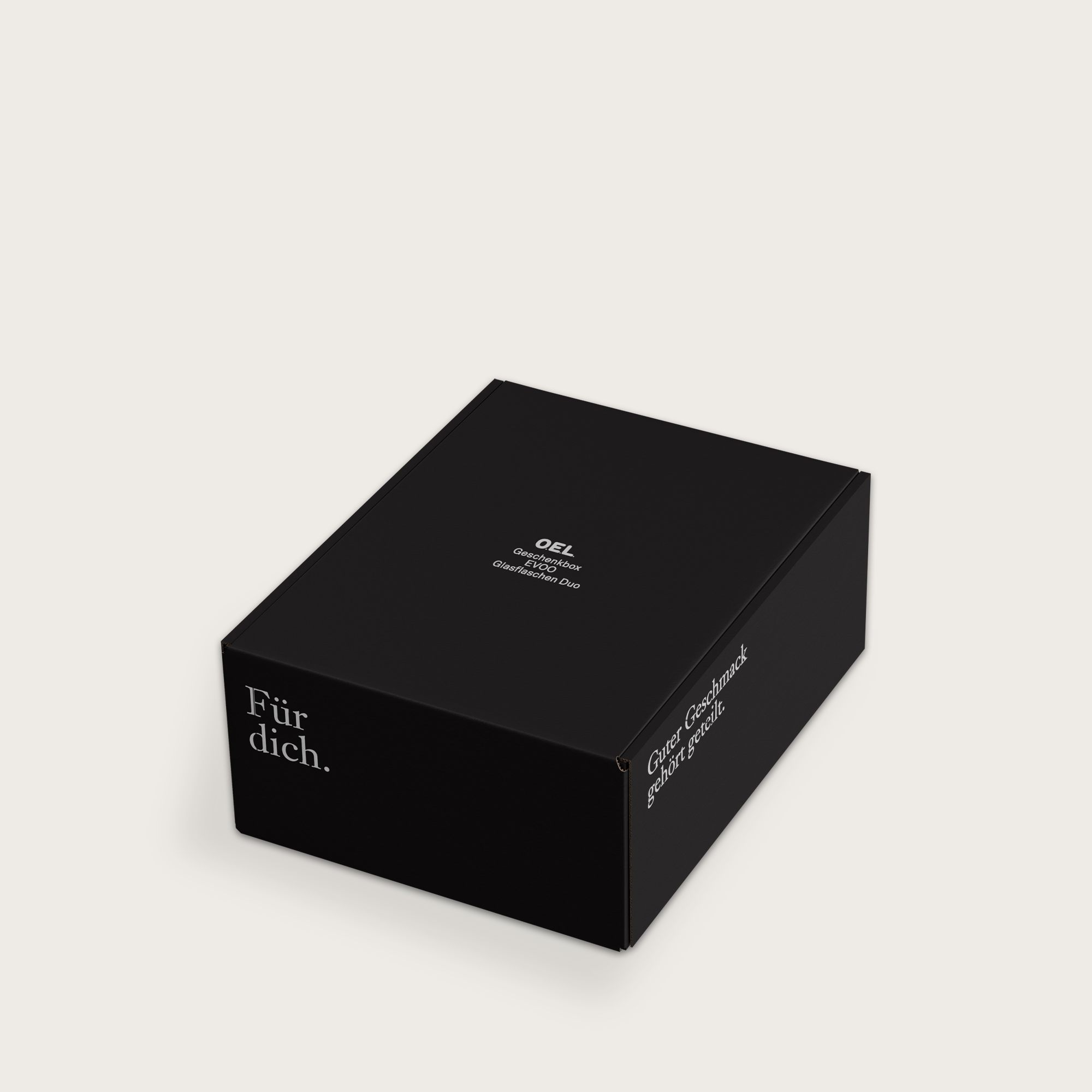 Geschenkbox Glasflaschen Duo – Flüssiges Gold & Sous Chef