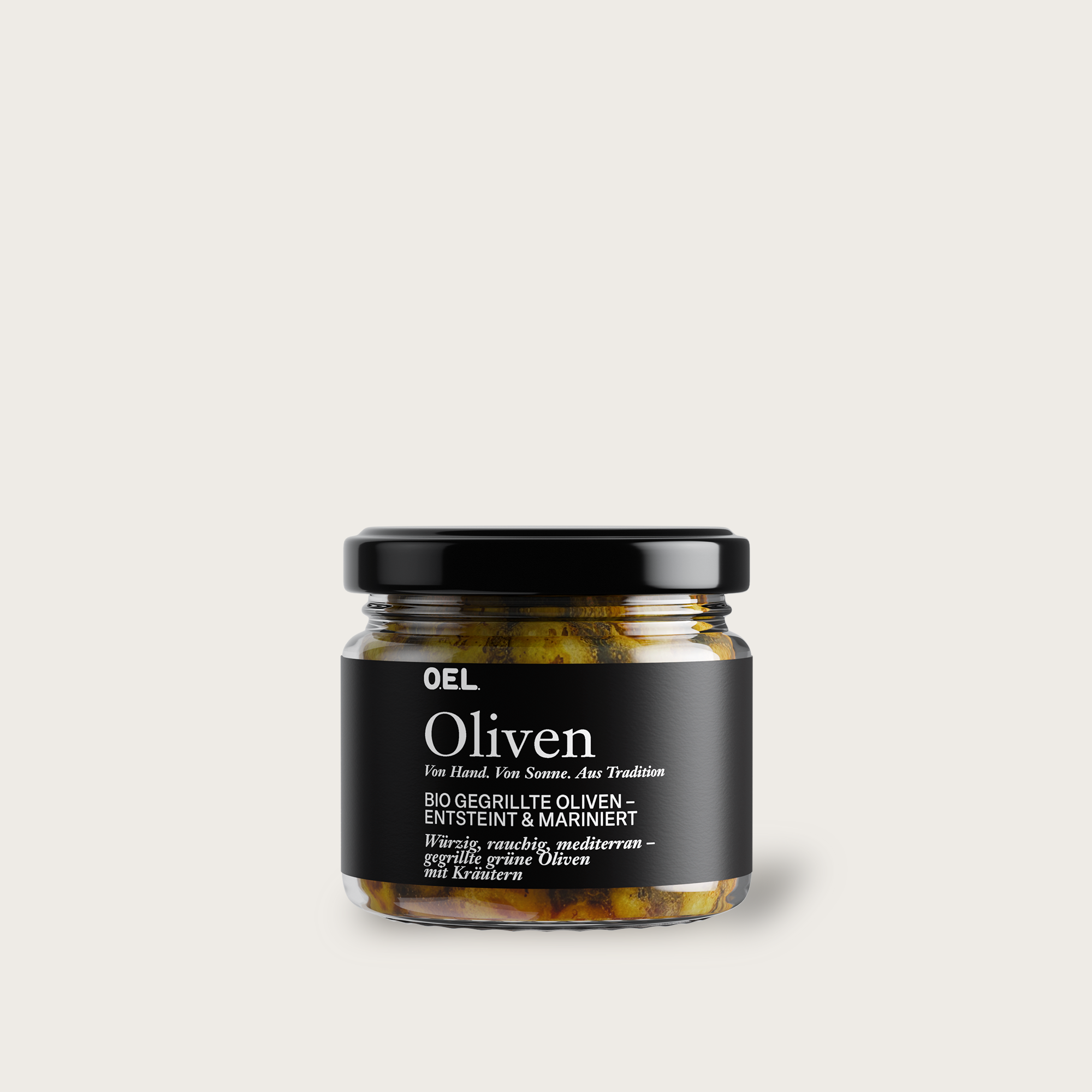 GRILLOELIVEN 170 g - Gegrillte grüne Bio Oliven