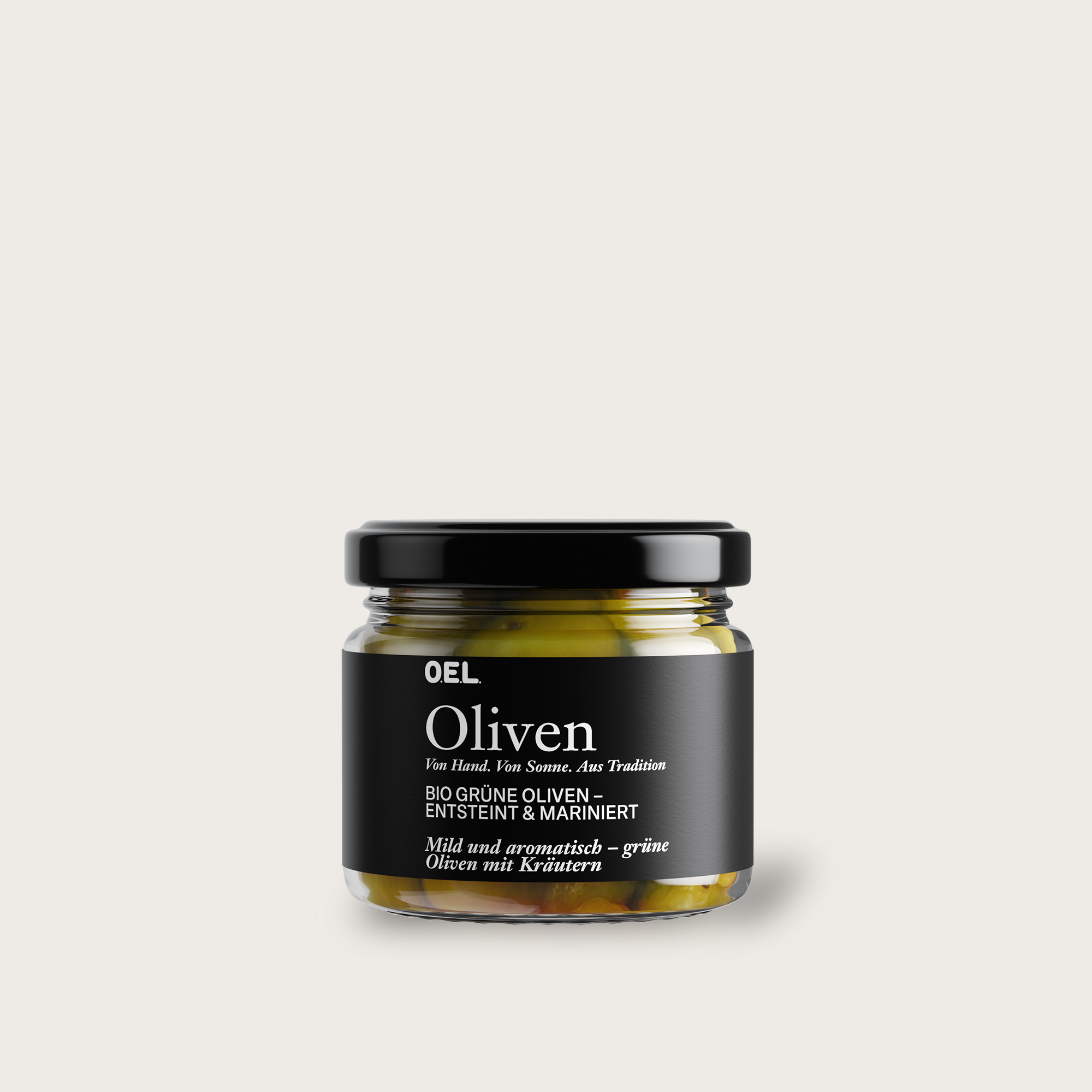 OELiven Green 170 g - Olives vertes bio aux herbes