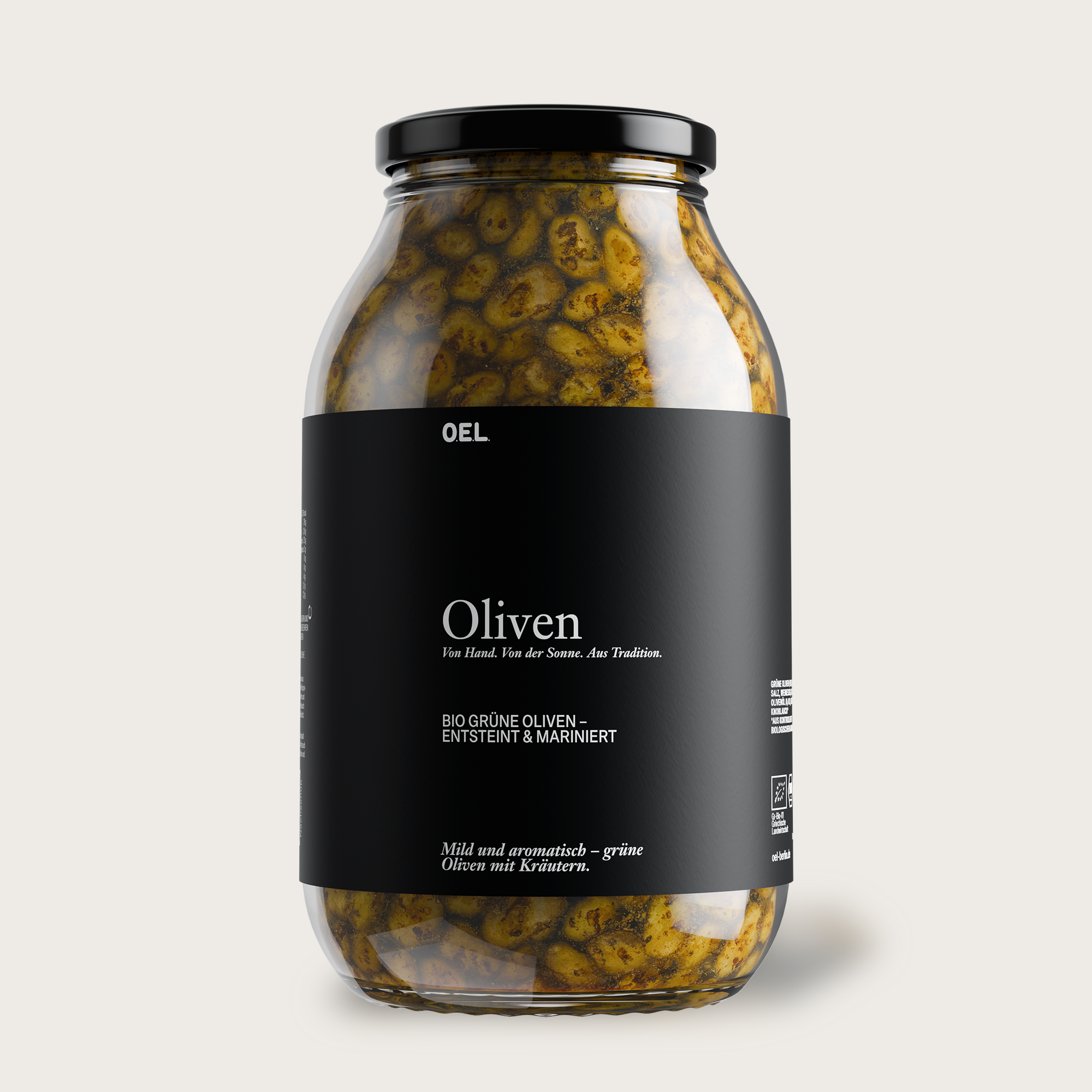 GRILLOELIVEN 2 kg - Gegrillte grüne Bio Oliven