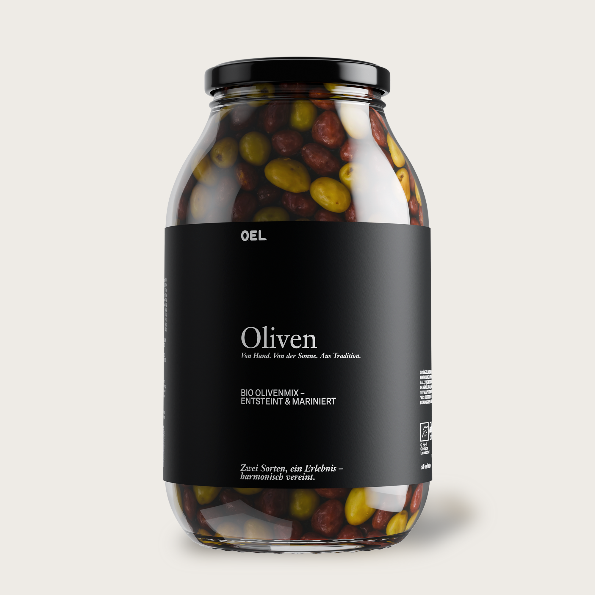OELiven Mix-Variation 2 kg - Olives bio mélangées aux herbes
