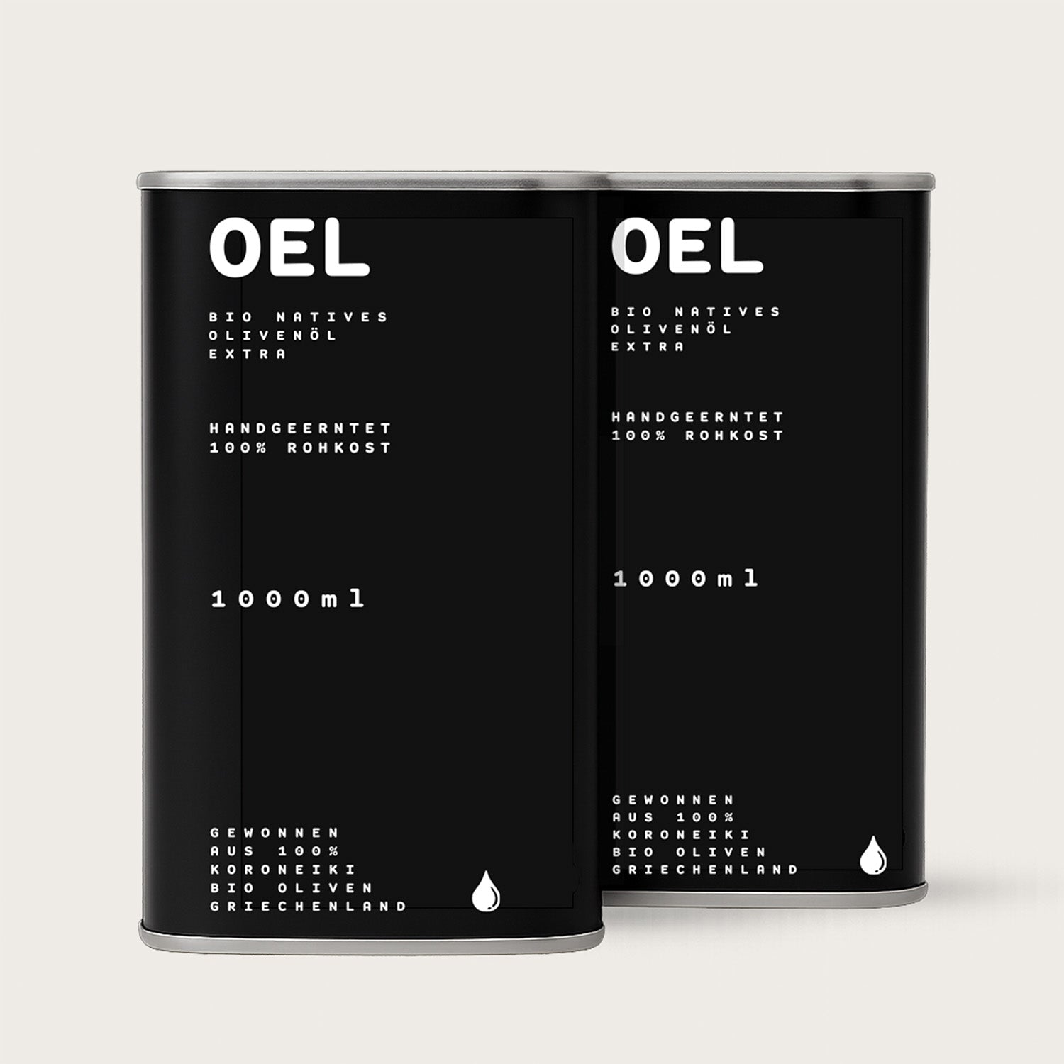 Organic Extra Virgin Olive Oil from Greece 2 x 1 l canisters