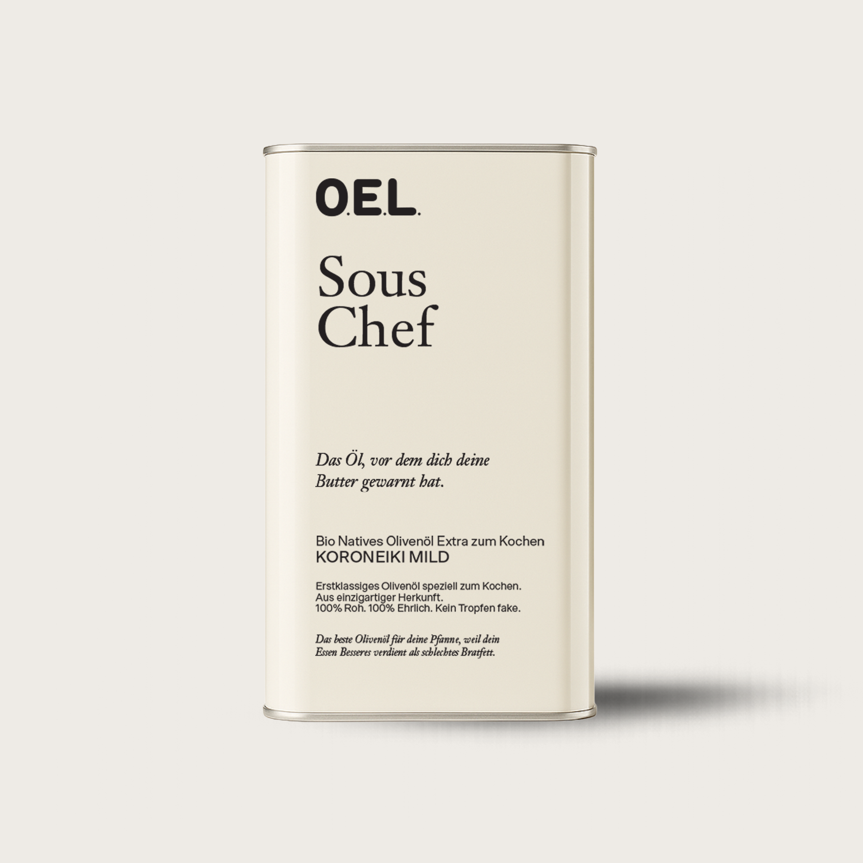 Sous Chef 1 l - Bio Natives Olivenöl Extra zum Kochen