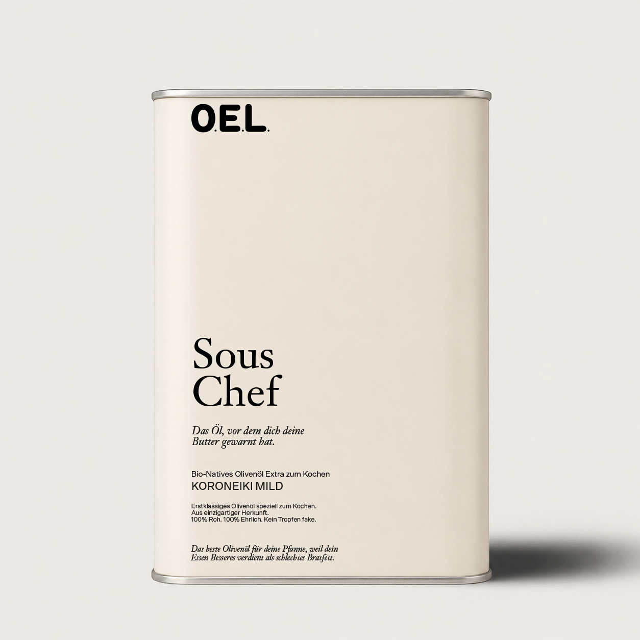 Sous Chef 1 l - Huile d'olive extra vierge biologique pour la cuisine