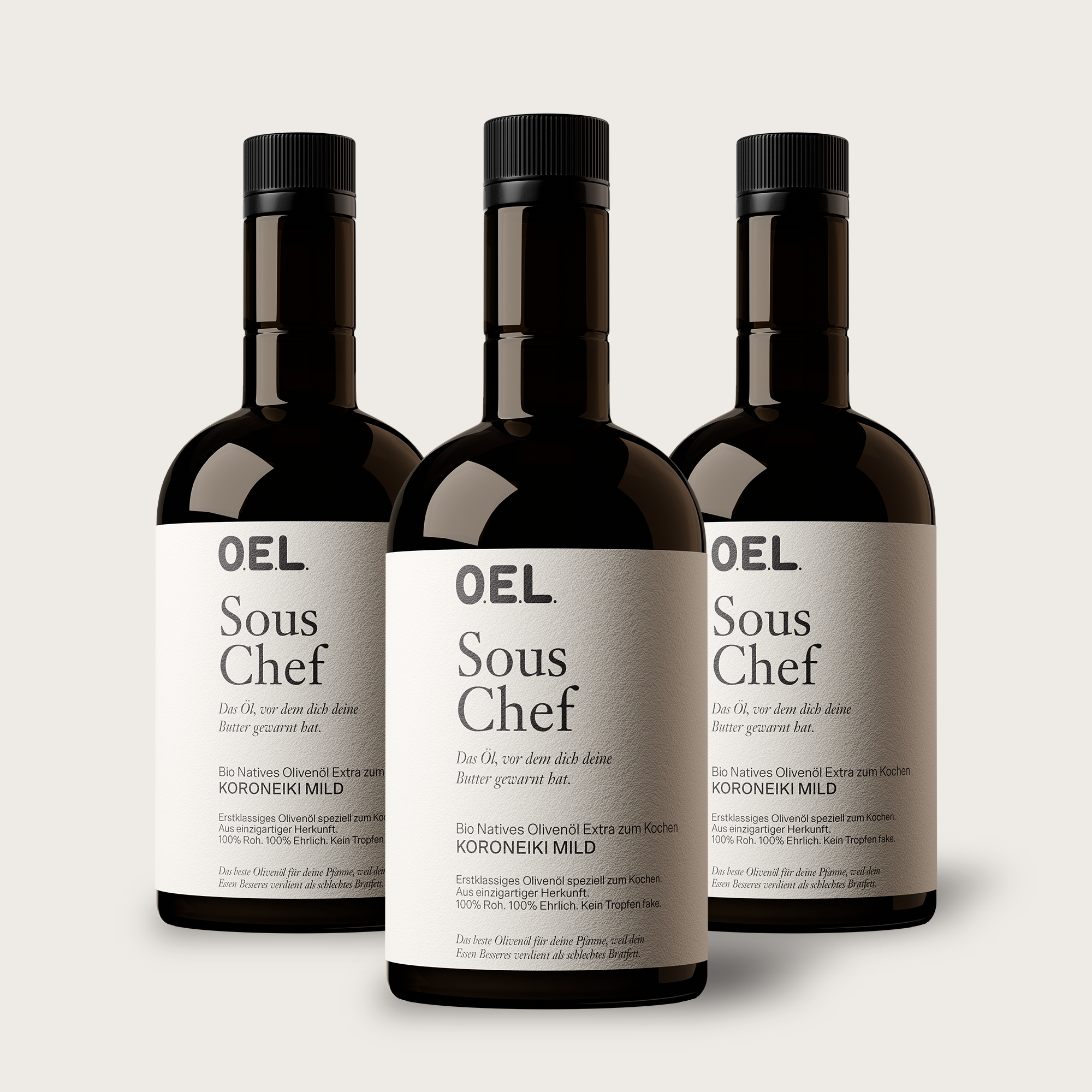 Sous Chef 3 x 0.5 l glass bottle