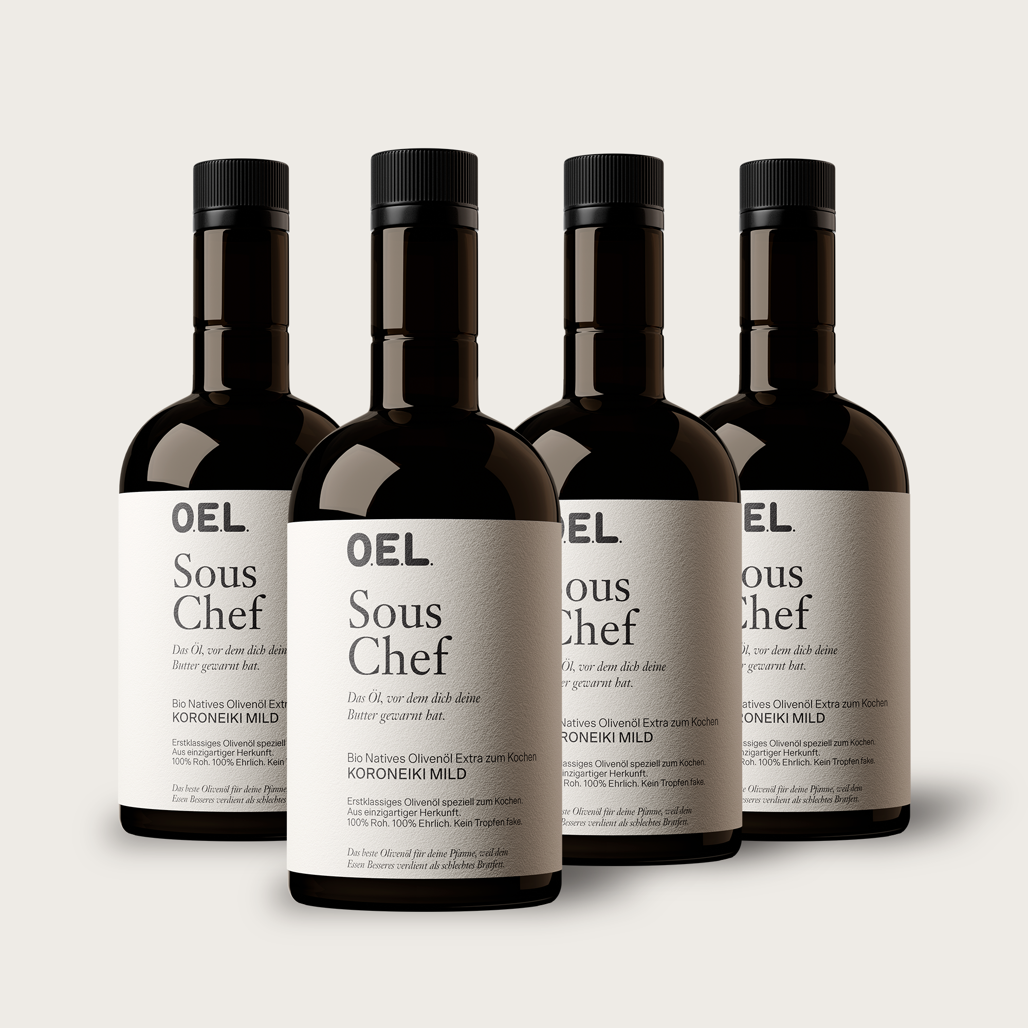Sous Chef 4 x 0,5 l Glasflasche
