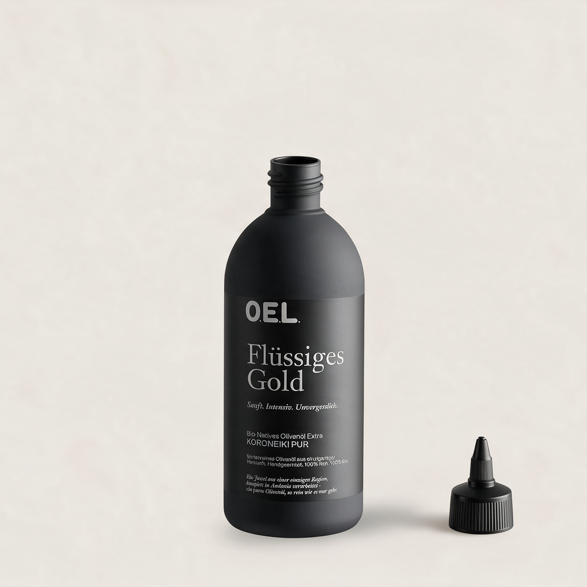 Leere Squeeze-Flasche Flüssiges Gold