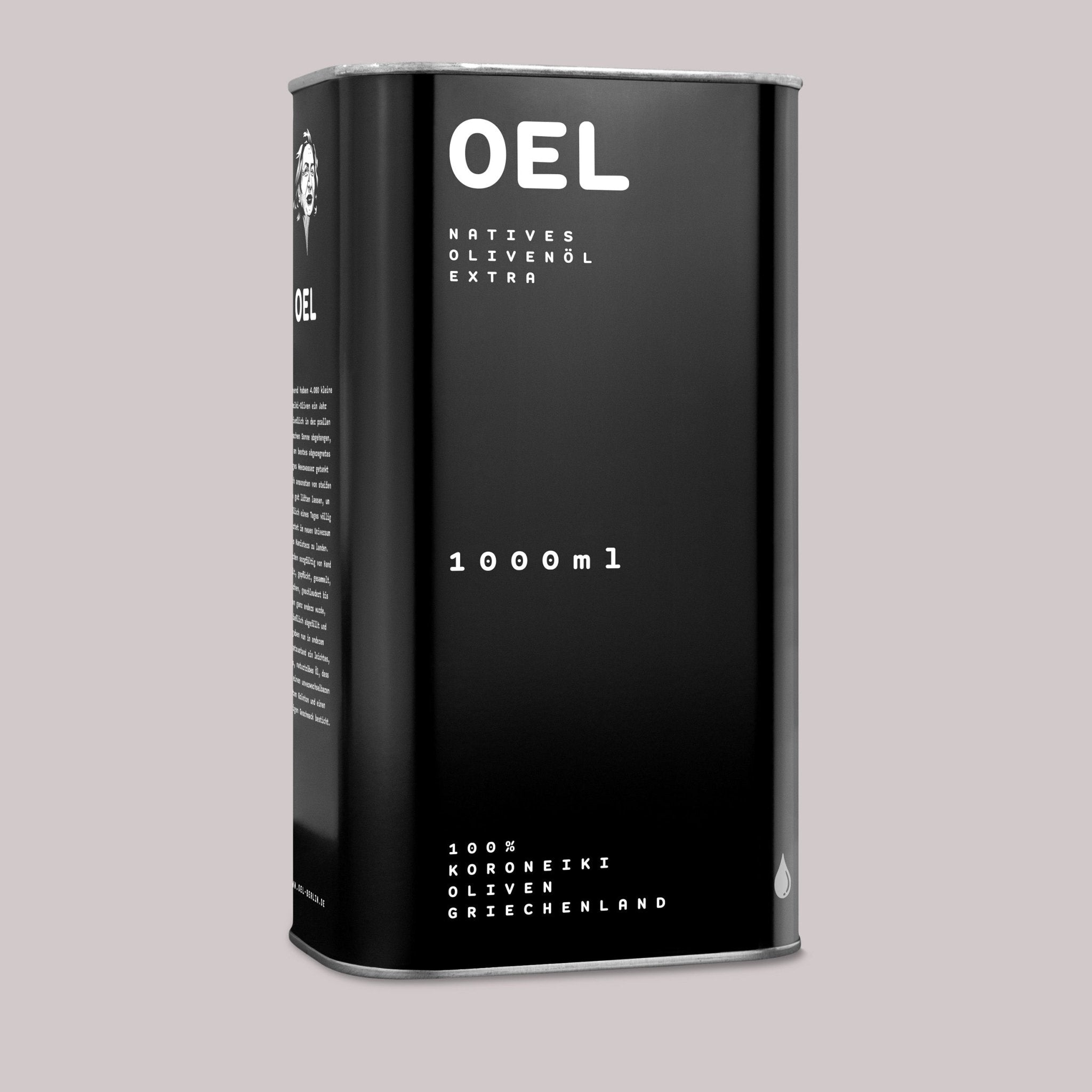 OEL 1.000 ml - Bio Natives Olivenöl Extra (mit optischem Mangel) - OEL - Griechische Produkte und Olivenöl - Bestand wird nicht nachverfolgt - OEL Olivenprodukte