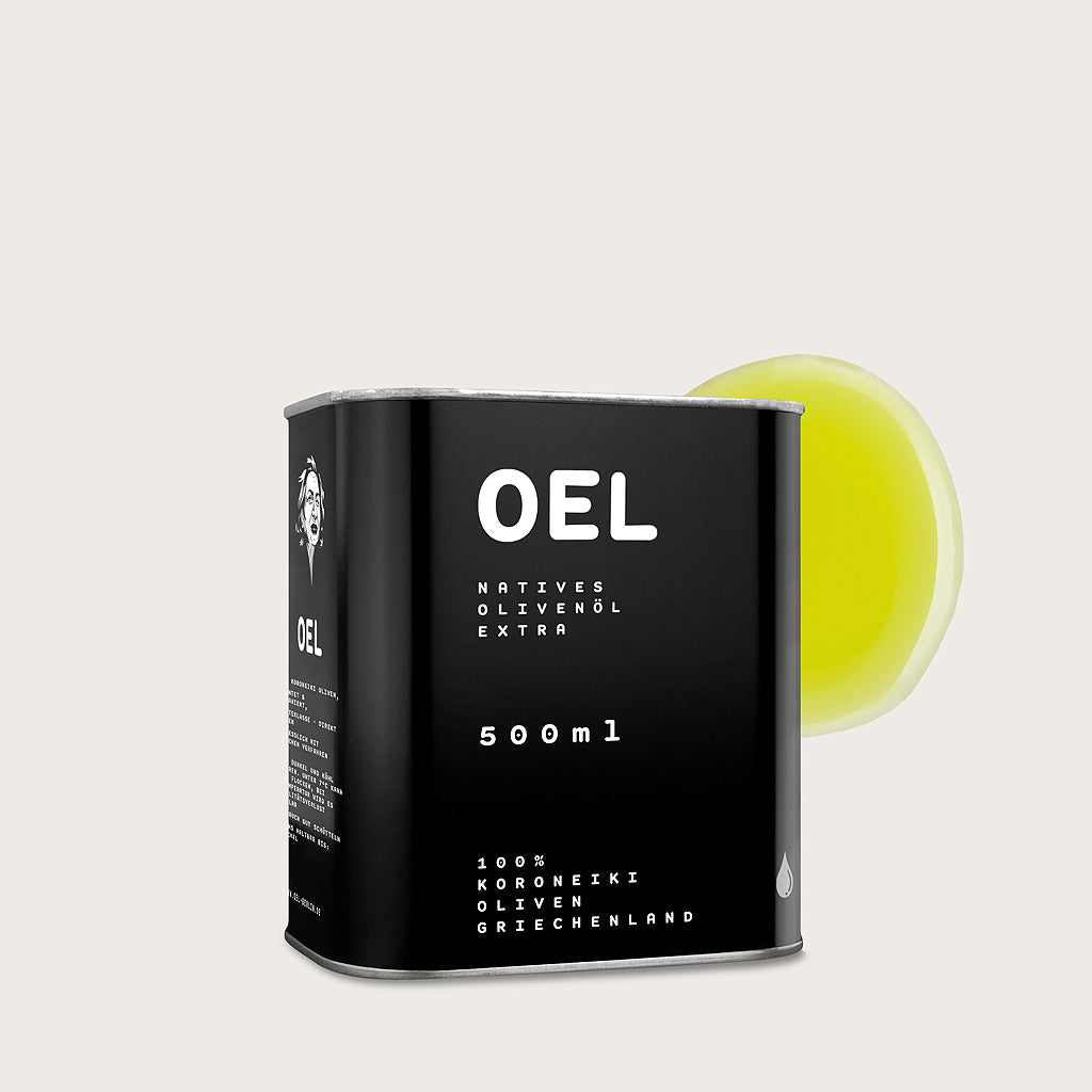 OEL 500 ml - Bio Natives Olivenöl Extra aus Griechenland - OEL - Griechische Produkte und Olivenöl - Bestandsartikel red. MWST (7%) - OEL Olivenprodukte