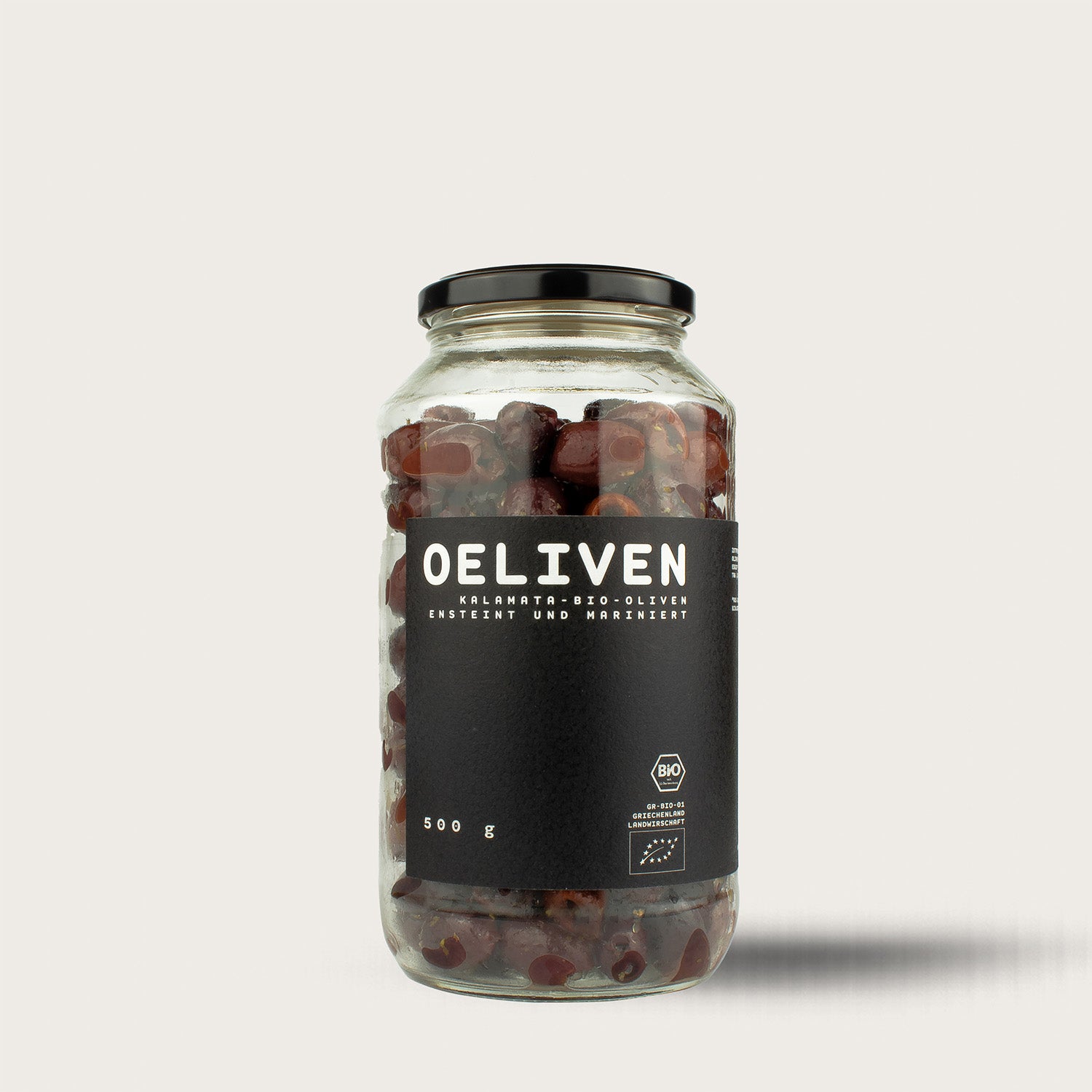OELiven Kalamata 500 g - Olives Kalamata bio aux herbes