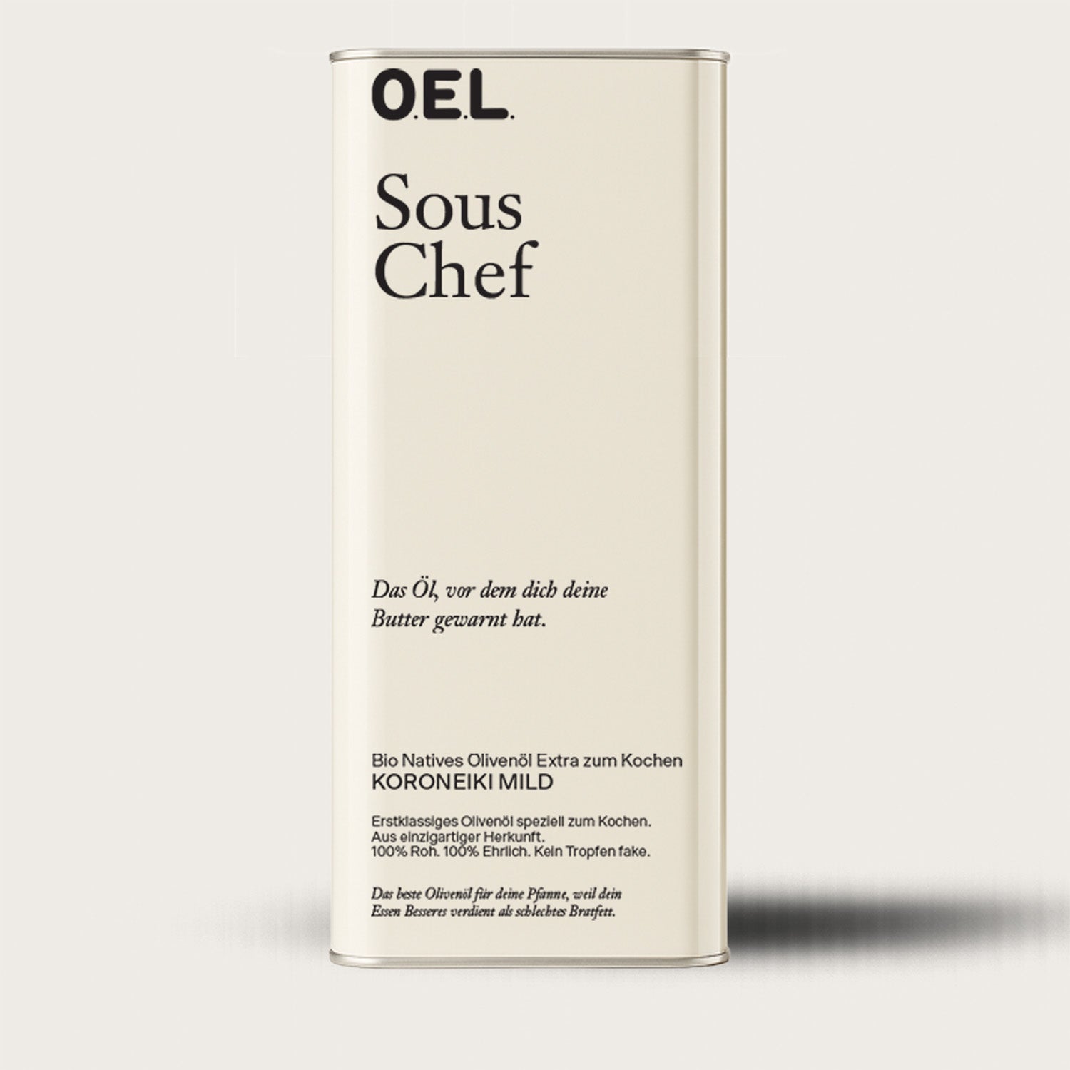 Sous Chef 1 l - Huile d'olive extra vierge biologique pour la cuisine