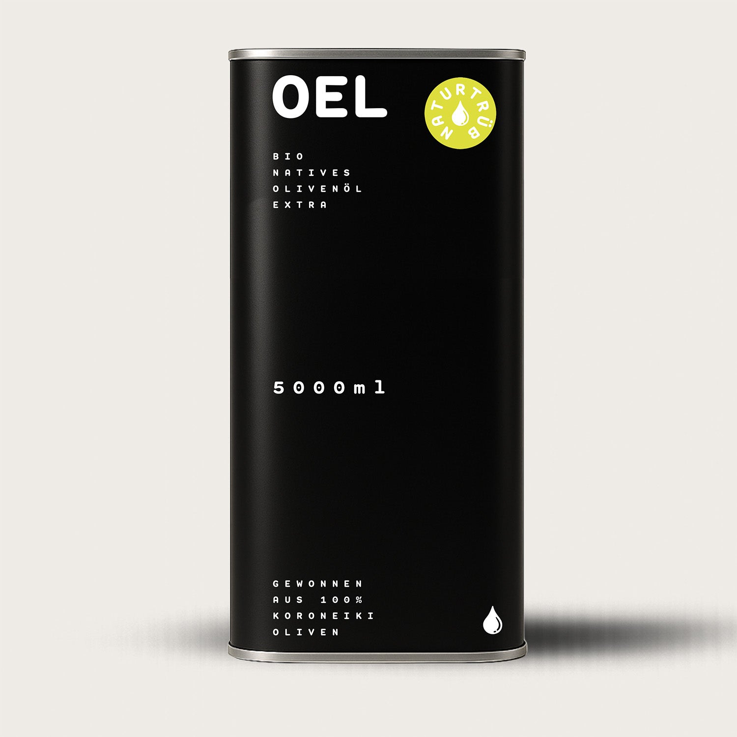 Huile d'olive extra vierge biologique de Grèce 5 l Naturellement trouble