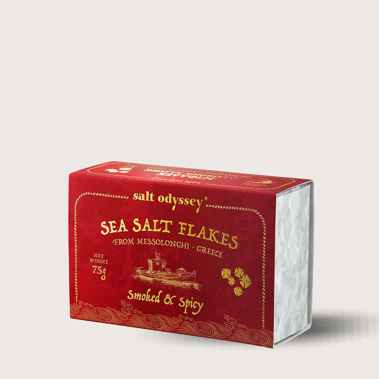Sea salt flakes from Messolonghi Spicy - 75 g