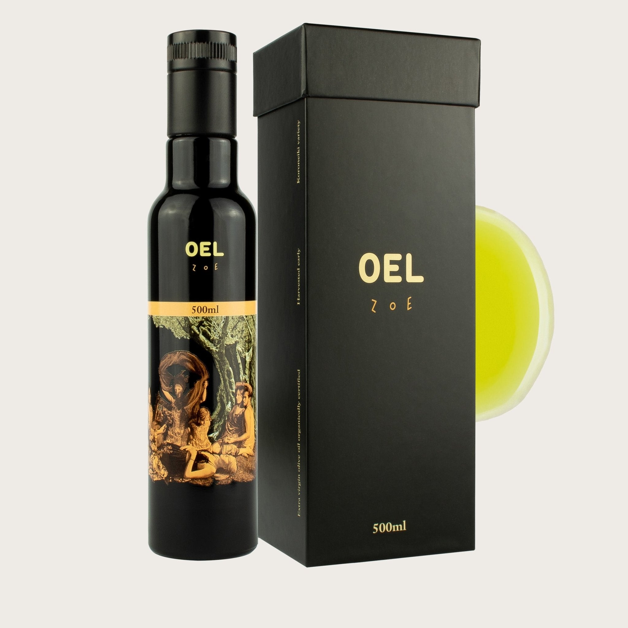 OEL Zoe 500 ml – Premium Bio Natives Olivenöl Extra aus früher Ernte - OEL - Griechische Produkte und Olivenöl - Bestandsartikel red. MWST (7%) - Stavropoulos Ilias & C.O.