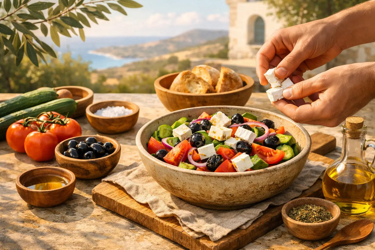 Griechischen Salat authentisch zubereiten