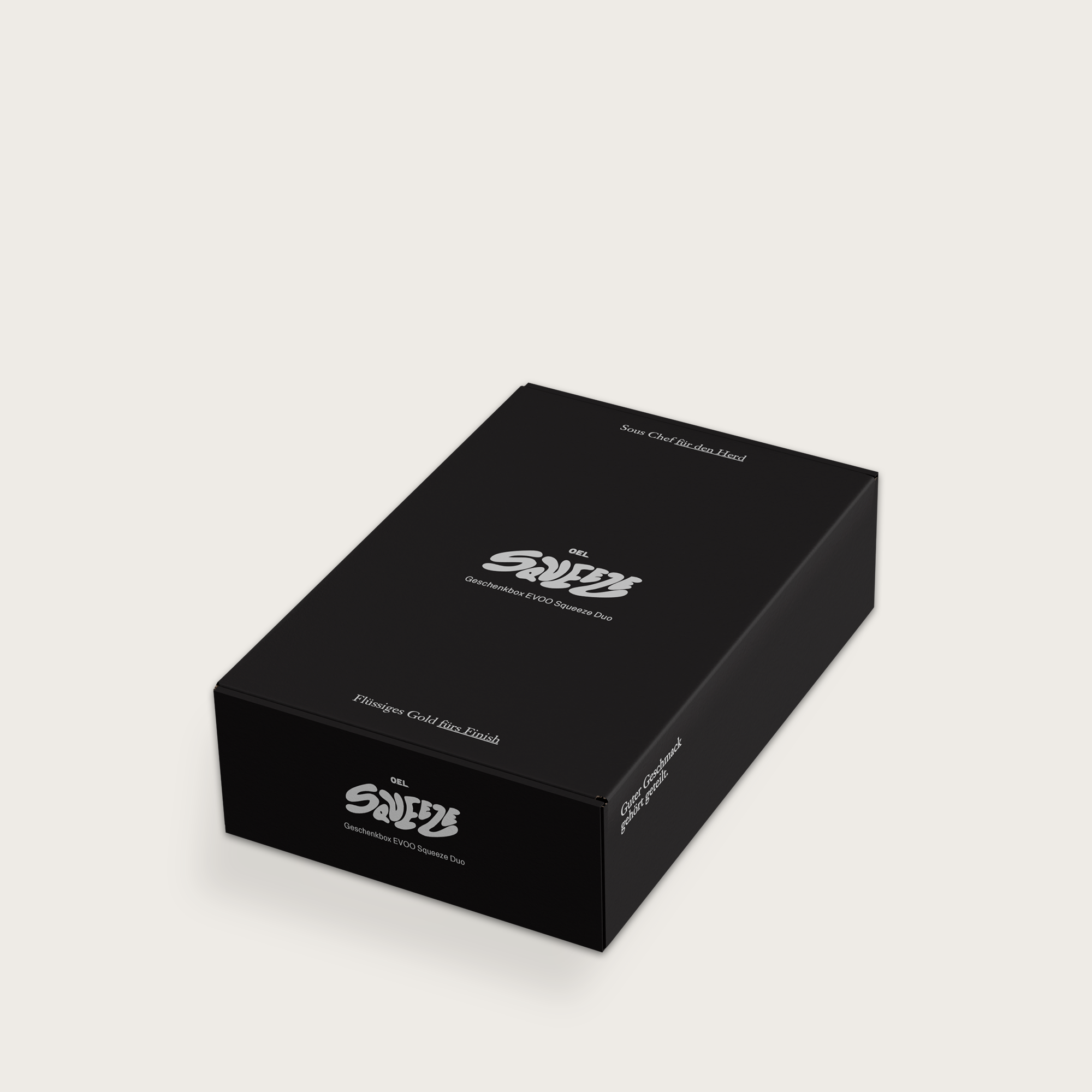 Geschenkbox Squeezeflaschen Duo – Flüssiges Gold & Sous Chef