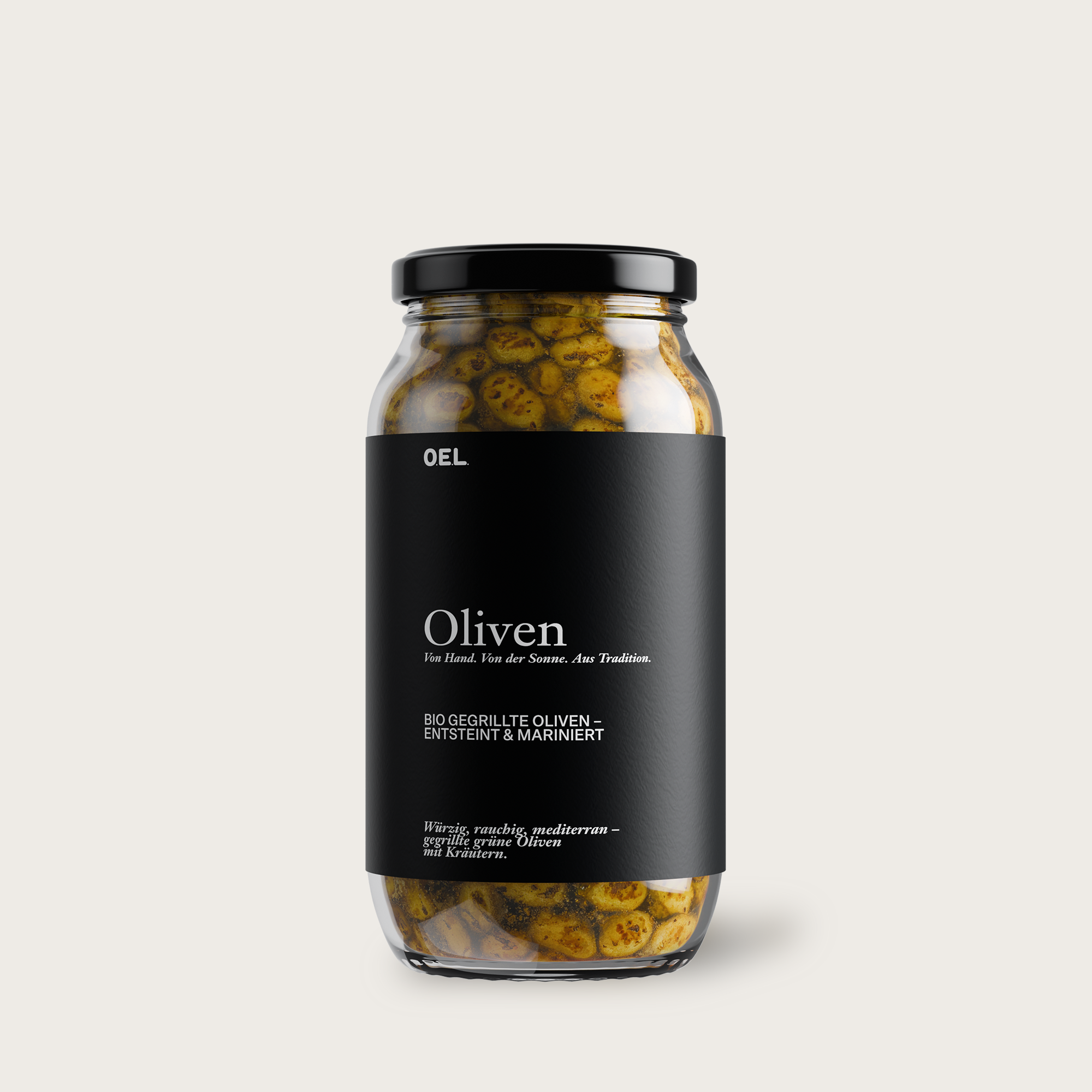 GRILLOELIVEN 500 g - Gegrillte grüne Bio Oliven