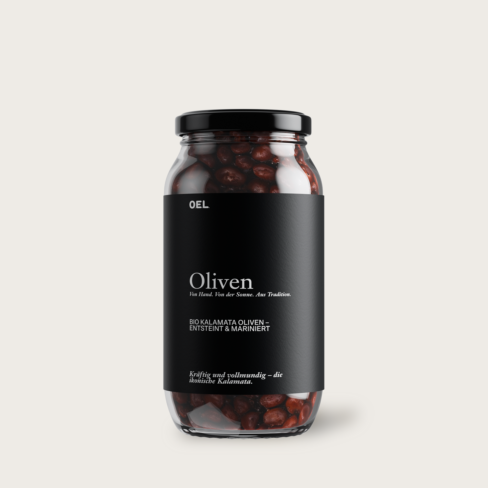 OELiven Kalamata 500 g - Olives Kalamata bio aux herbes