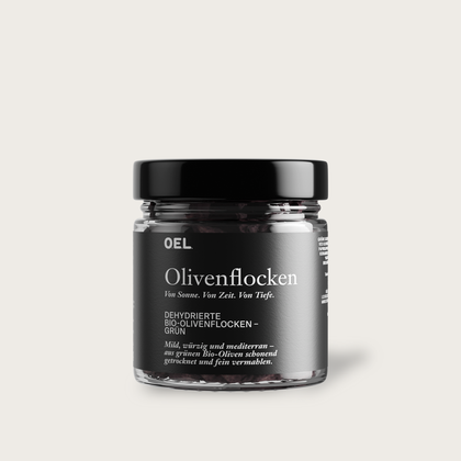 OELstaub Kalamata 70 g - Bio Olivenflocken