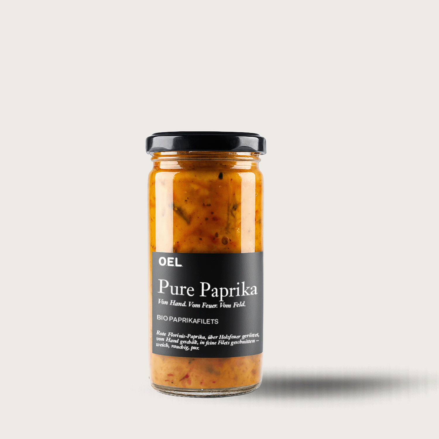 OELpaprika - Filets de poivrons bio - poivrons pointus grillés, 260 g