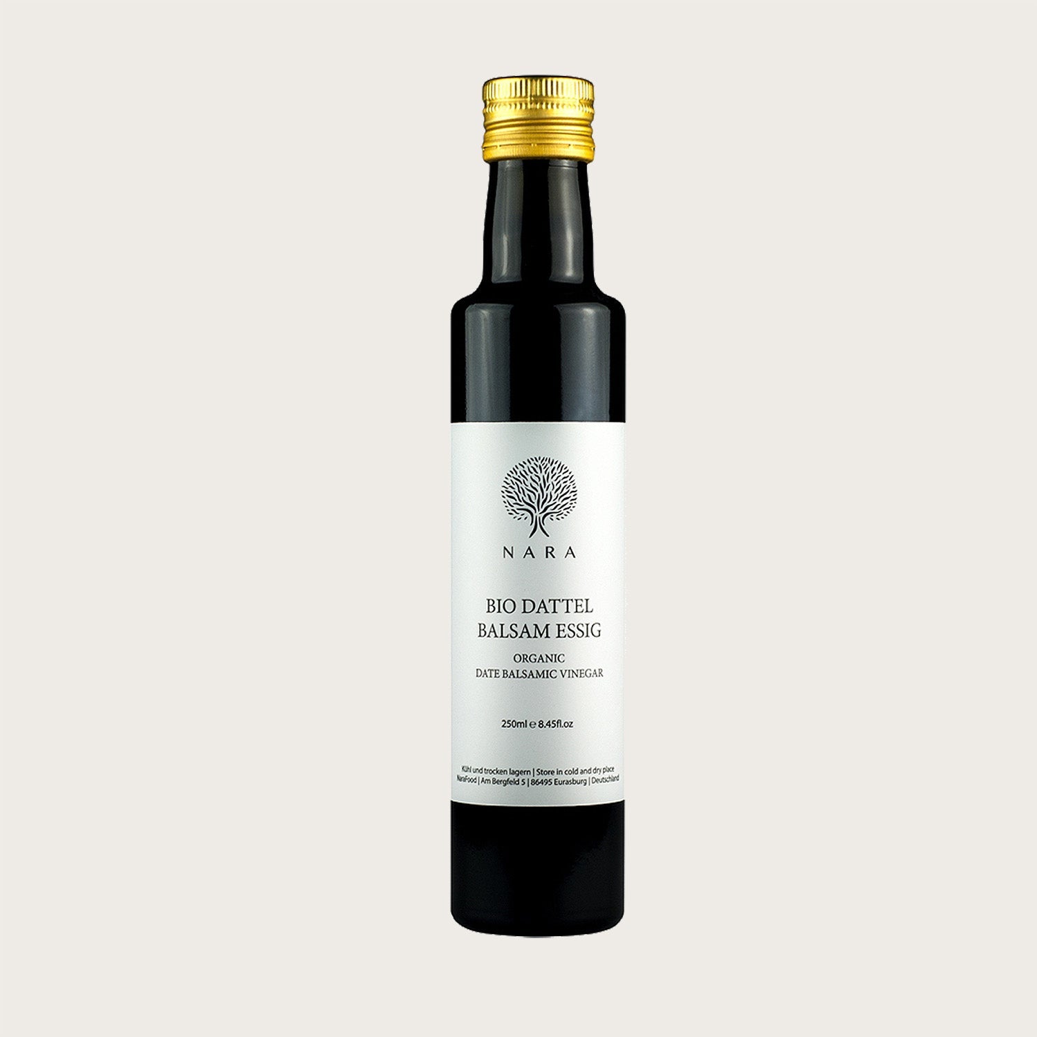 Bio Dattel Balsamico Essig von Nara - 250 ml - OEL - Griechische Produkte und Olivenöl - Bestandsartikel red. MWST (7%) - Nara Dattelprodukte