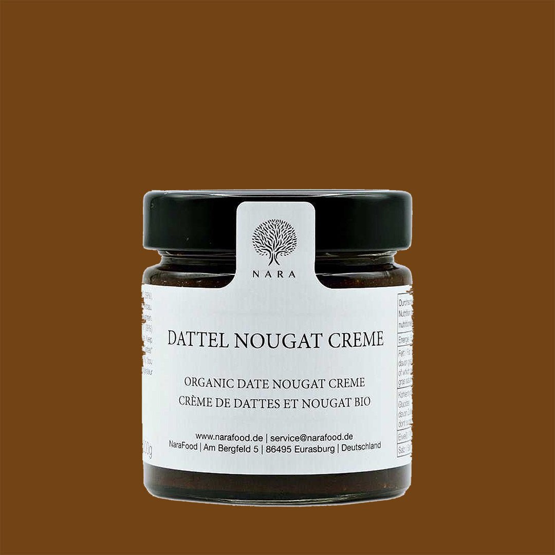 Bio Dattel Nougat Creme von Nara - OEL - Griechische Produkte und Olivenöl - Bestandsartikel red. MWST (7%) - Nara Dattelprodukte