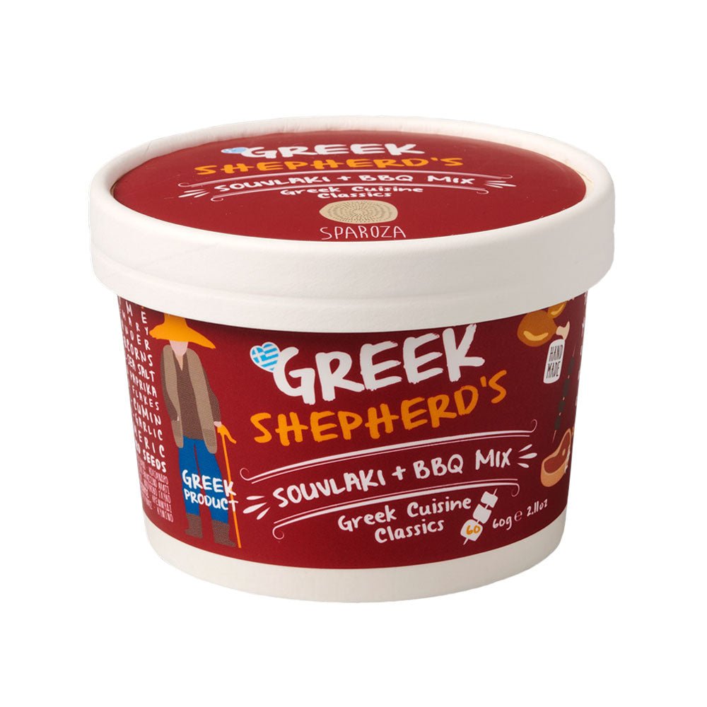 Greek Shepherd's - Griechische Souvlaki und BBQ Würzmischung 60 g - OEL - Griechische Produkte und Olivenöl - Bestandsartikel red. MWST (7%) - Sparoza