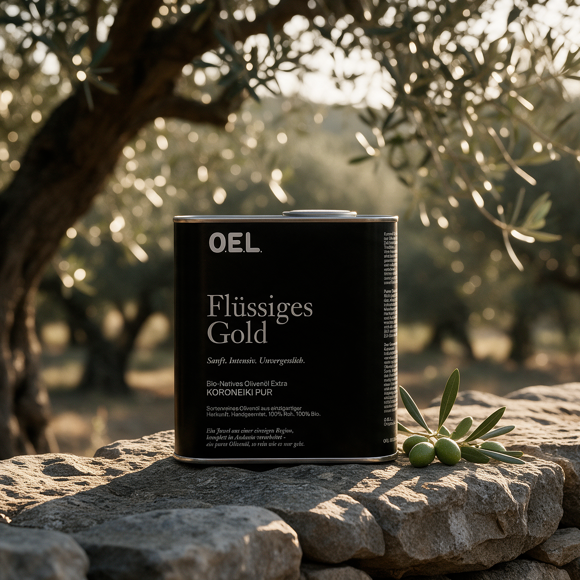 Huile d'olive extra vierge biologique de Grèce 500 ml