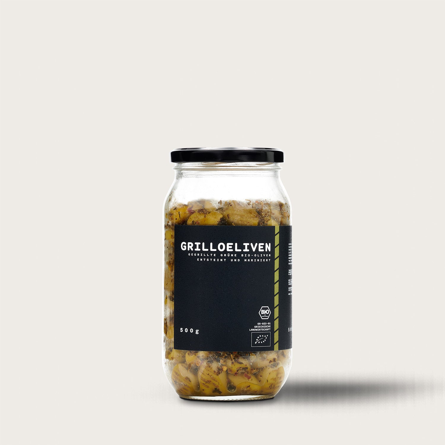 GRILL OILIVES 500 g - Grilled green organic olives