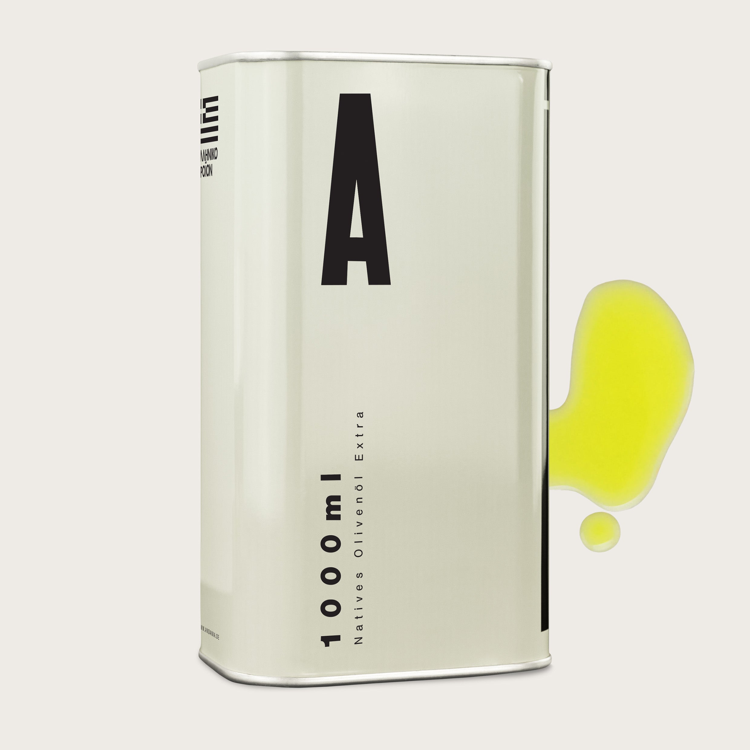 1-Liter-Kanister mit Nativem Olivenöl Extra der Marke A